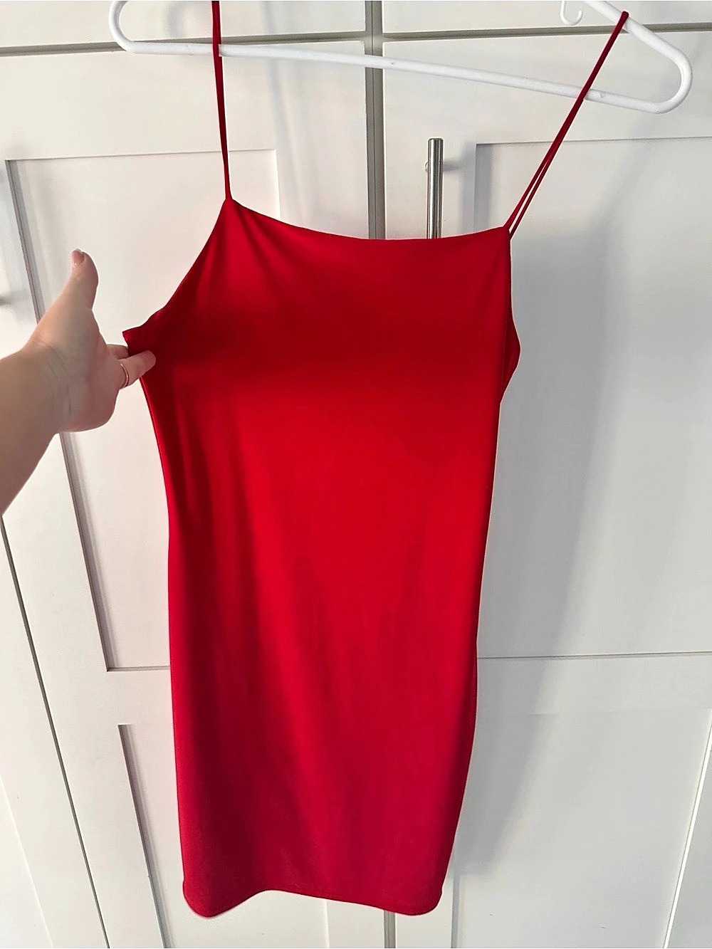 Love Culture Red Mini Slip Dress Size Medium